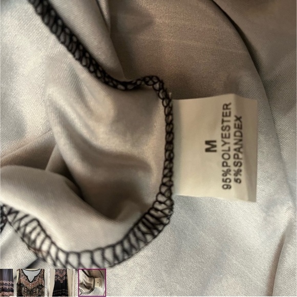 Dress of Elegant Black, Brown and Gold Gradient Fabric Medium - Picture 4 of 5